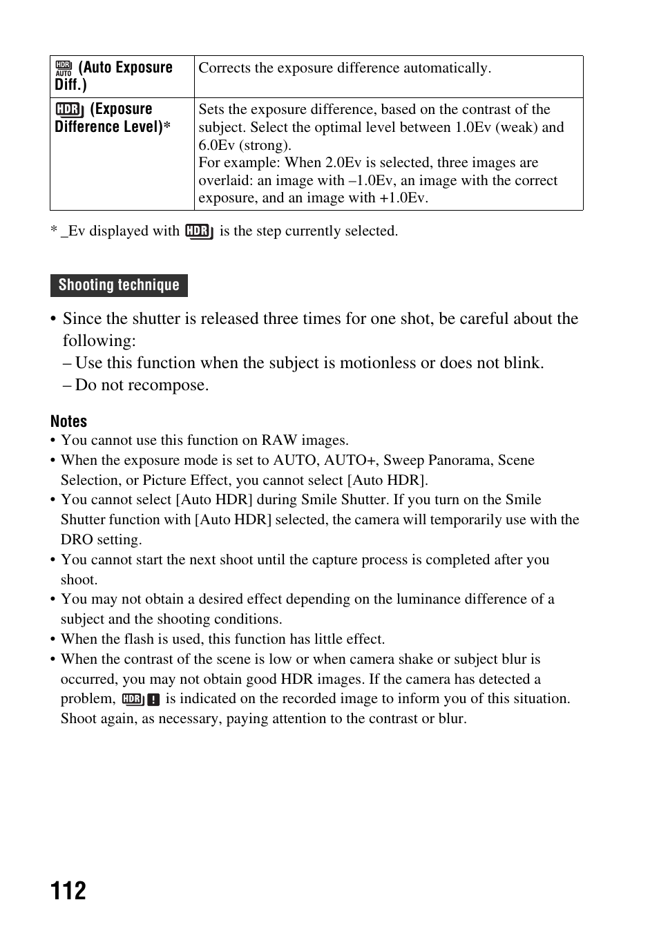 Sony SLT-A35 User Manual | Page 112 / 202