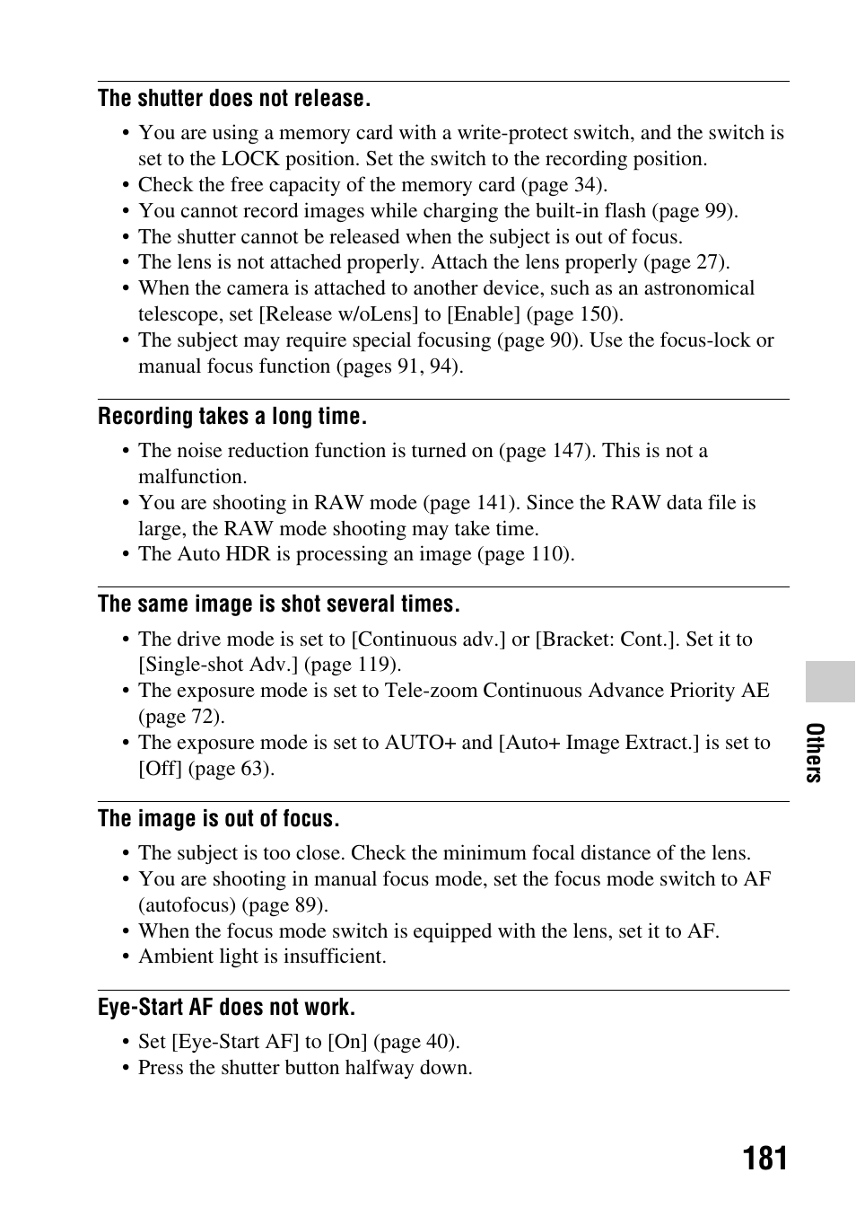 Sony SLT-A35 User Manual | Page 181 / 202