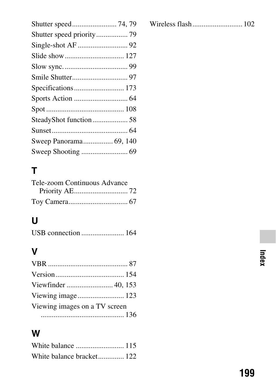 Sony SLT-A35 User Manual | Page 199 / 202