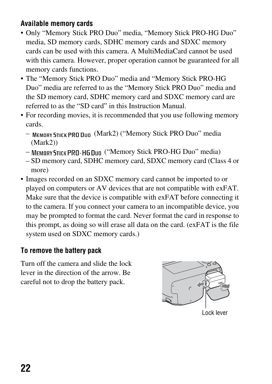 Sony SLT-A35 User Manual | Page 22 / 202