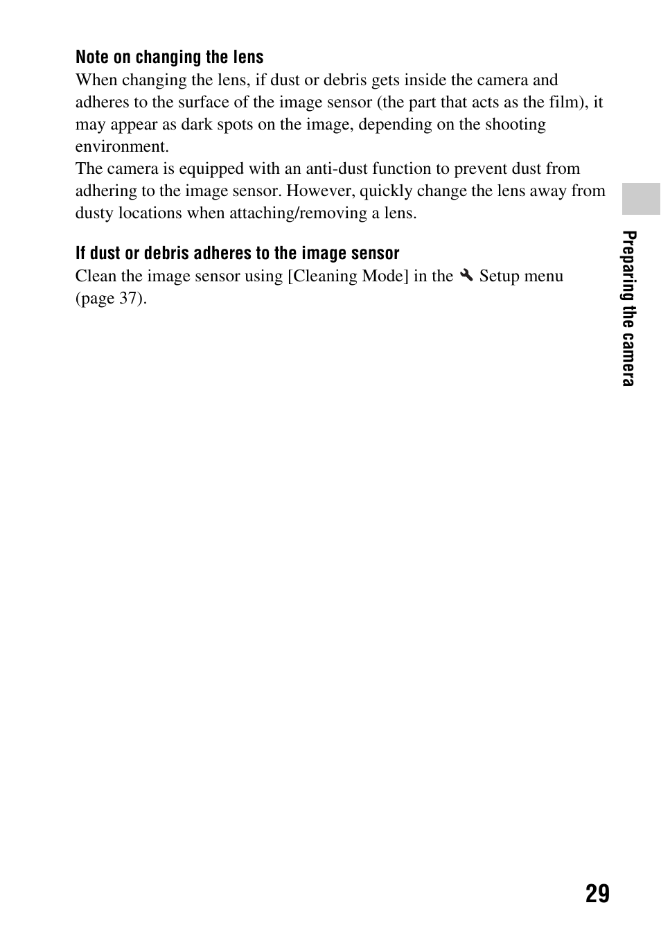 Sony SLT-A35 User Manual | Page 29 / 202