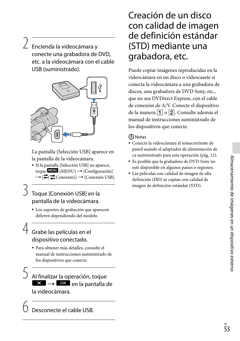 Una grabadora, etc | Sony NEX-VG20 User Manual | Page 131 / 155