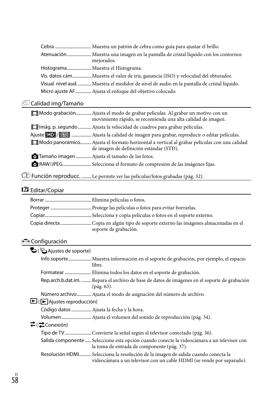 Sony NEX-VG20 User Manual | Page 136 / 155