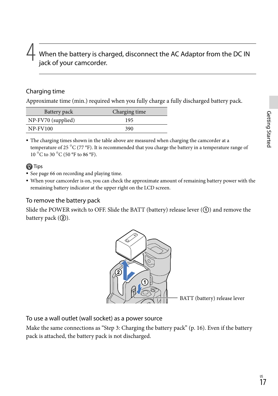 Sony NEX-VG20 User Manual | Page 17 / 155