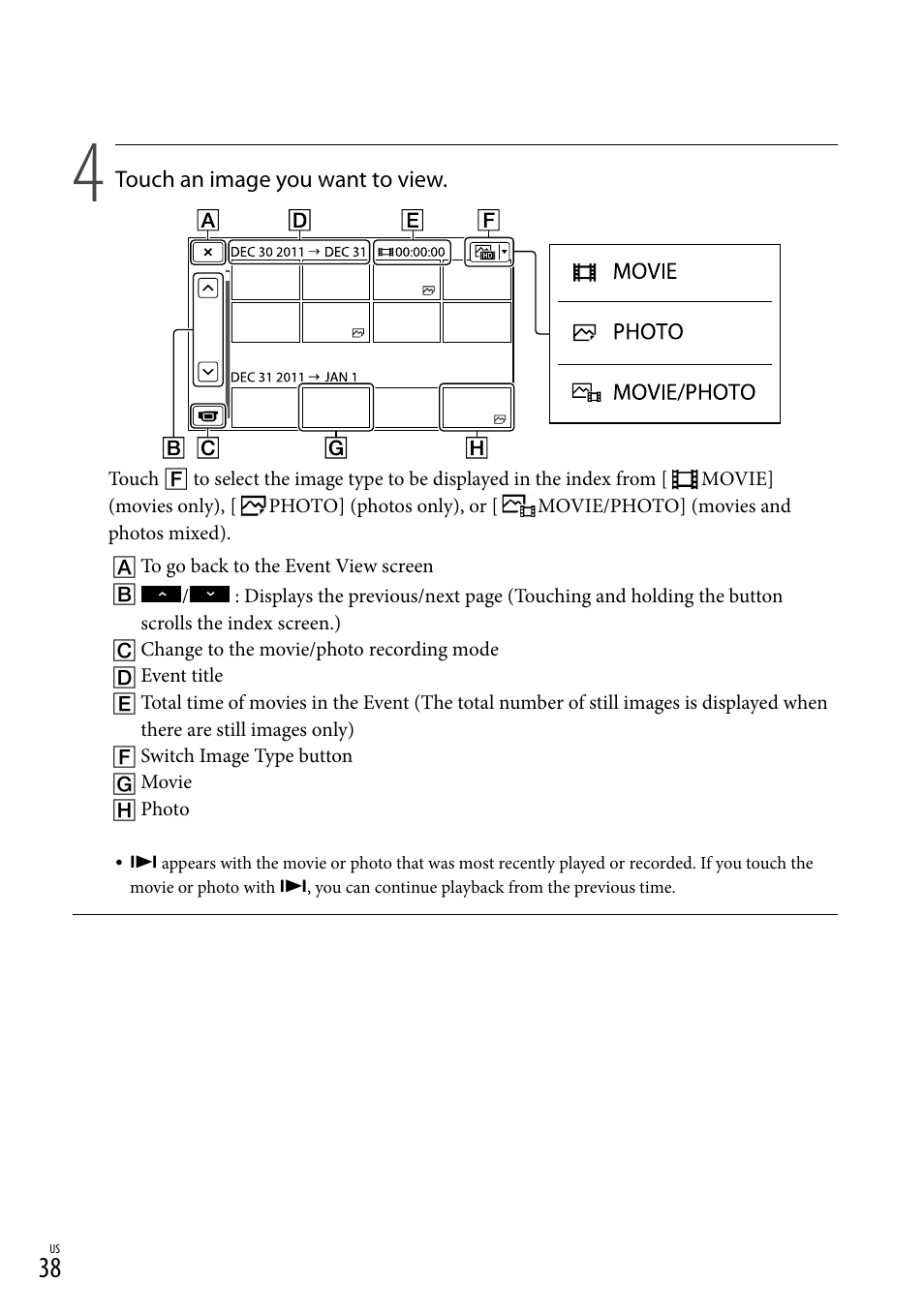 Sony NEX-VG20 User Manual | Page 38 / 155