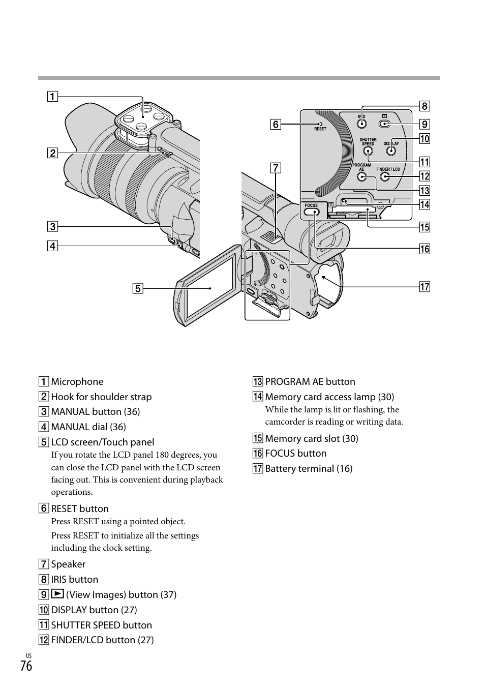 76) using a poin, 76) u | Sony NEX-VG20 User Manual | Page 76 / 155