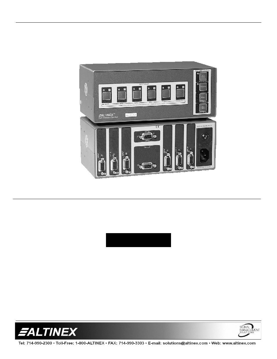 Altinex MX2406RM User Manual | 14 pages