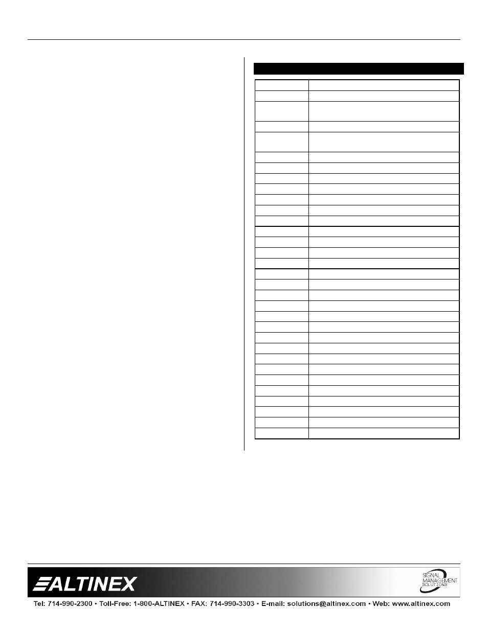 Accessories, Switchers | Altinex MX2406RM User Manual | Page 12 / 14
