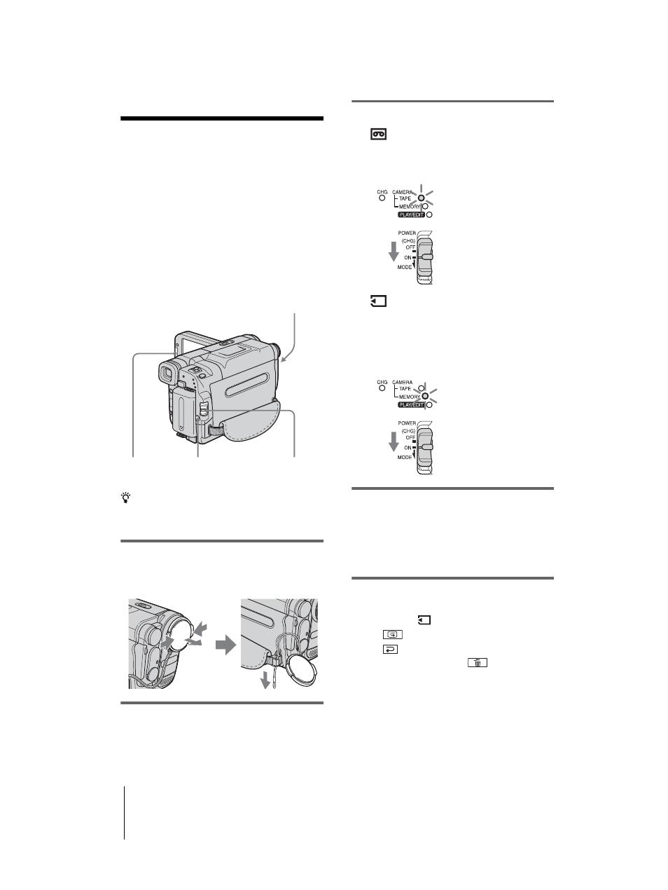 Recording, Recording movies | Sony DCR-TRV460 User Manual | Page 24 / 136