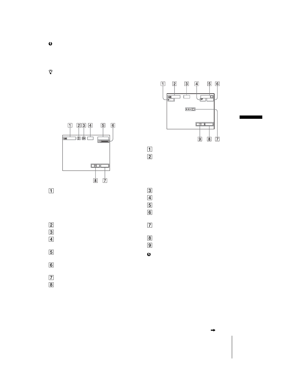 Rec o rdin g, Indicators displayed during recording on a tape | Sony DCR-TRV460 User Manual | Page 25 / 136