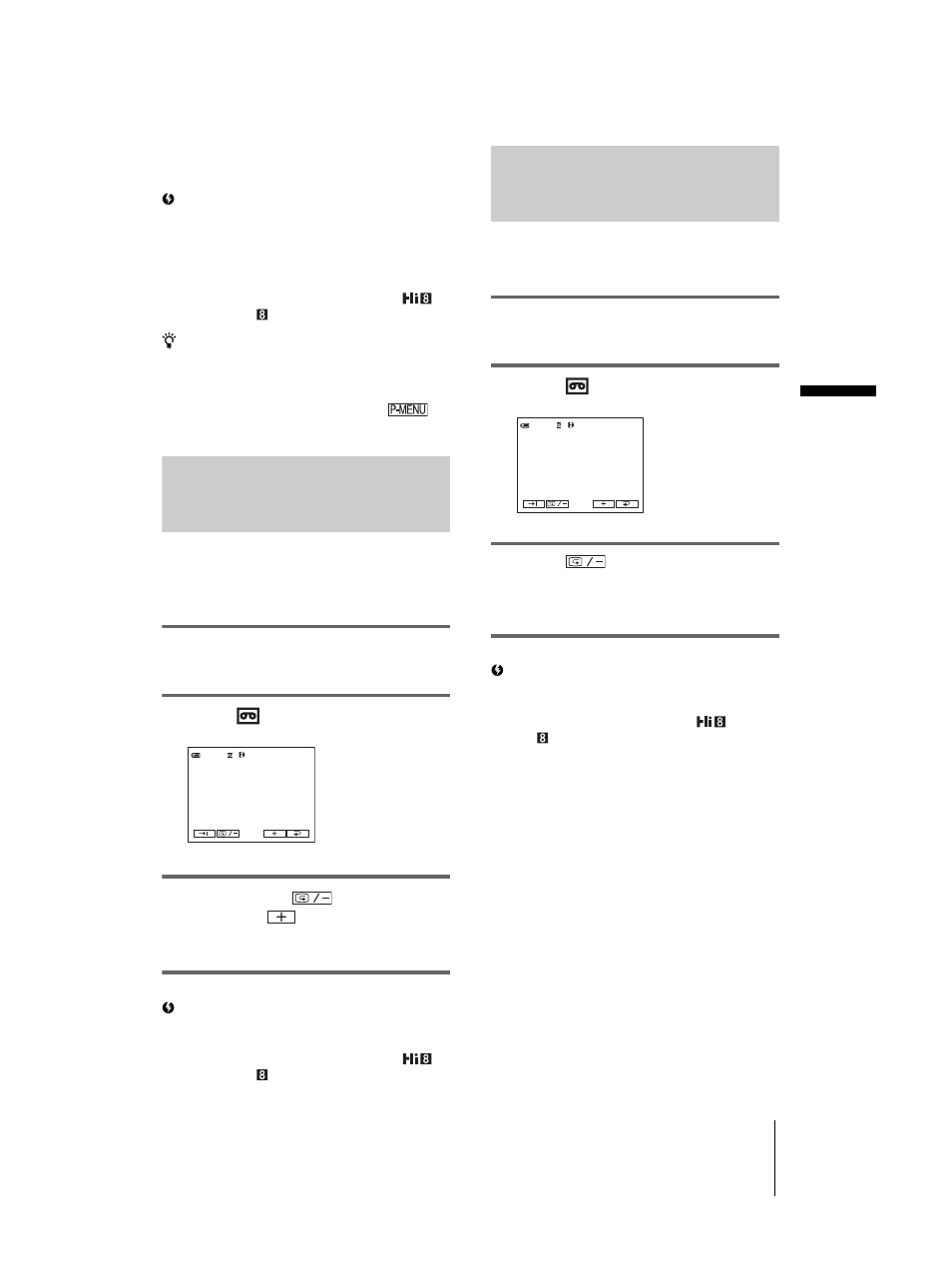 Searching manually – edit search | Sony DCR-TRV460 User Manual | Page 45 / 136
