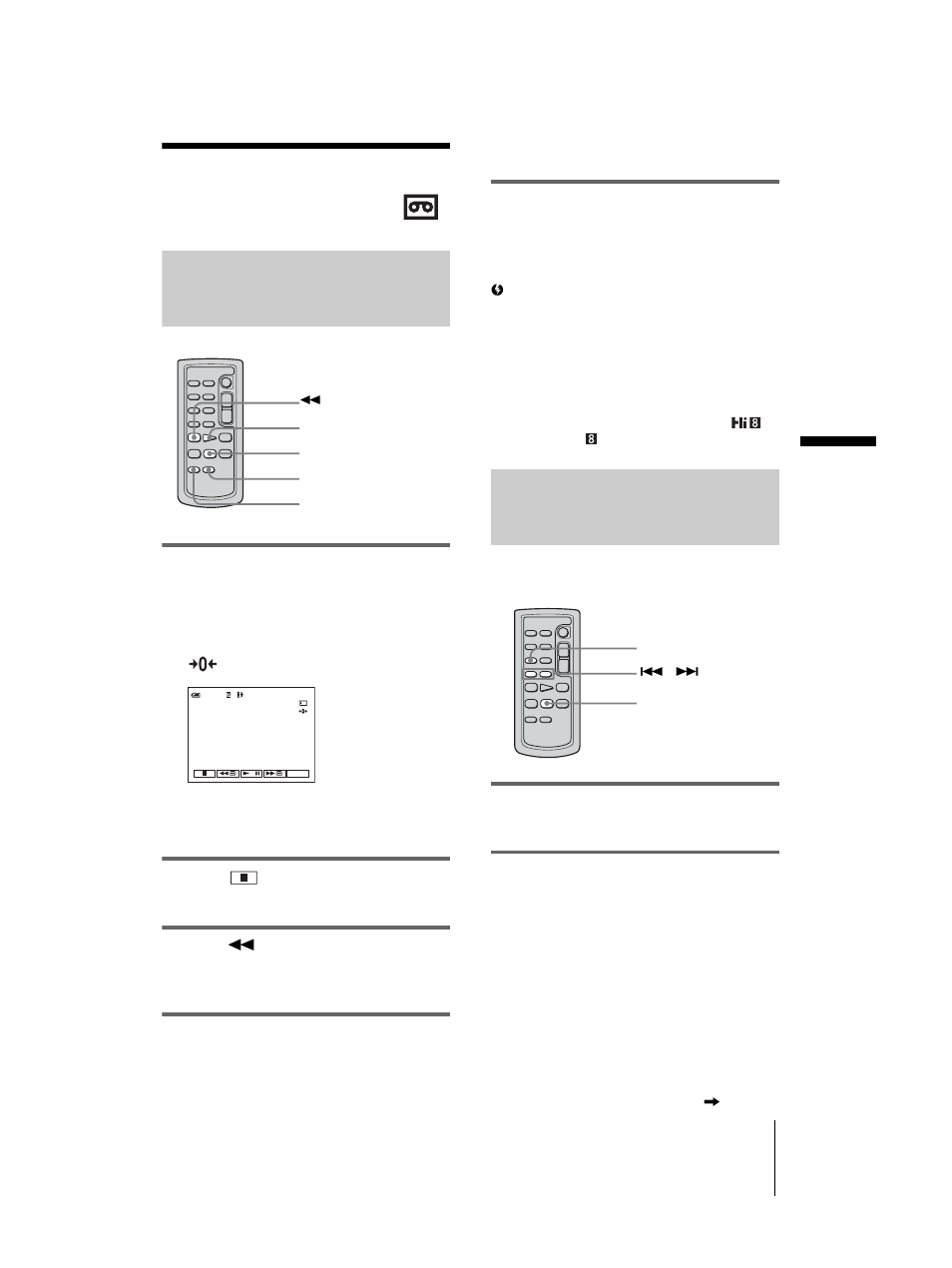 Locating a scene on a tape for playback | Sony DCR-TRV460 User Manual | Page 57 / 136