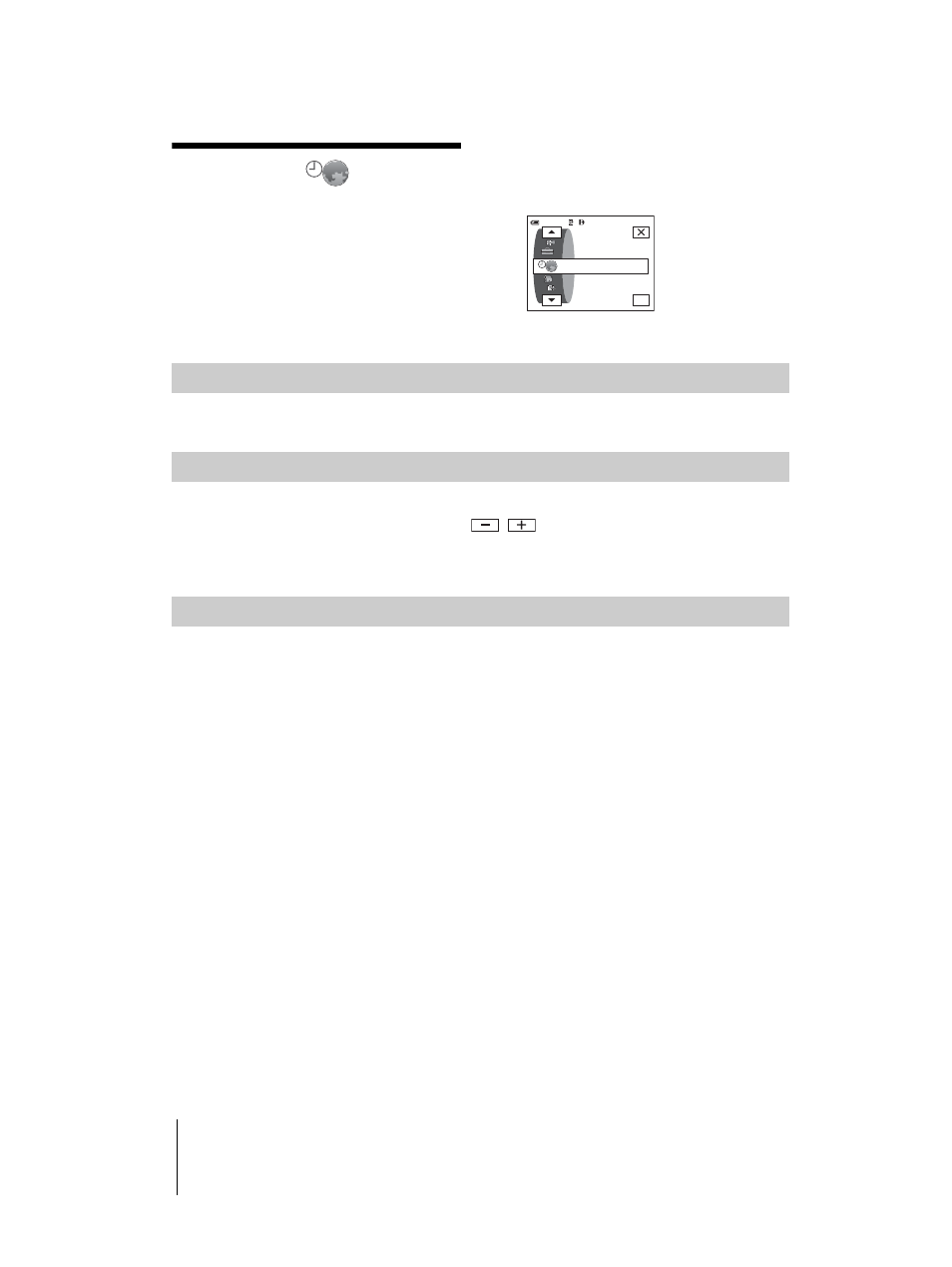 Using the, Time/langu.) menu, Clock set/world time, etc | Angu. (p. 82), Using the (time/ langu.) menu, Clock set, World time, Language | Sony DCR-TRV460 User Manual | Page 82 / 136