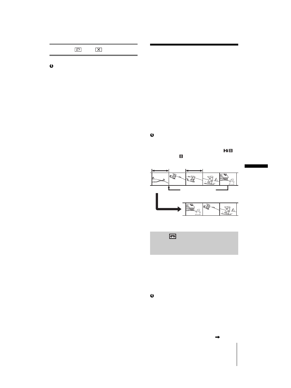 Dubbing selected scenes from a tape, Digital program editing, P. 91) | Sony DCR-TRV460 User Manual | Page 91 / 136