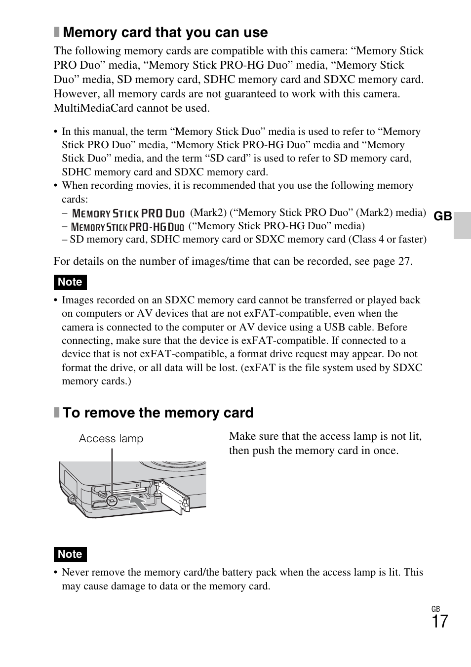 Sony DSC-WX5 User Manual | Page 17 / 68