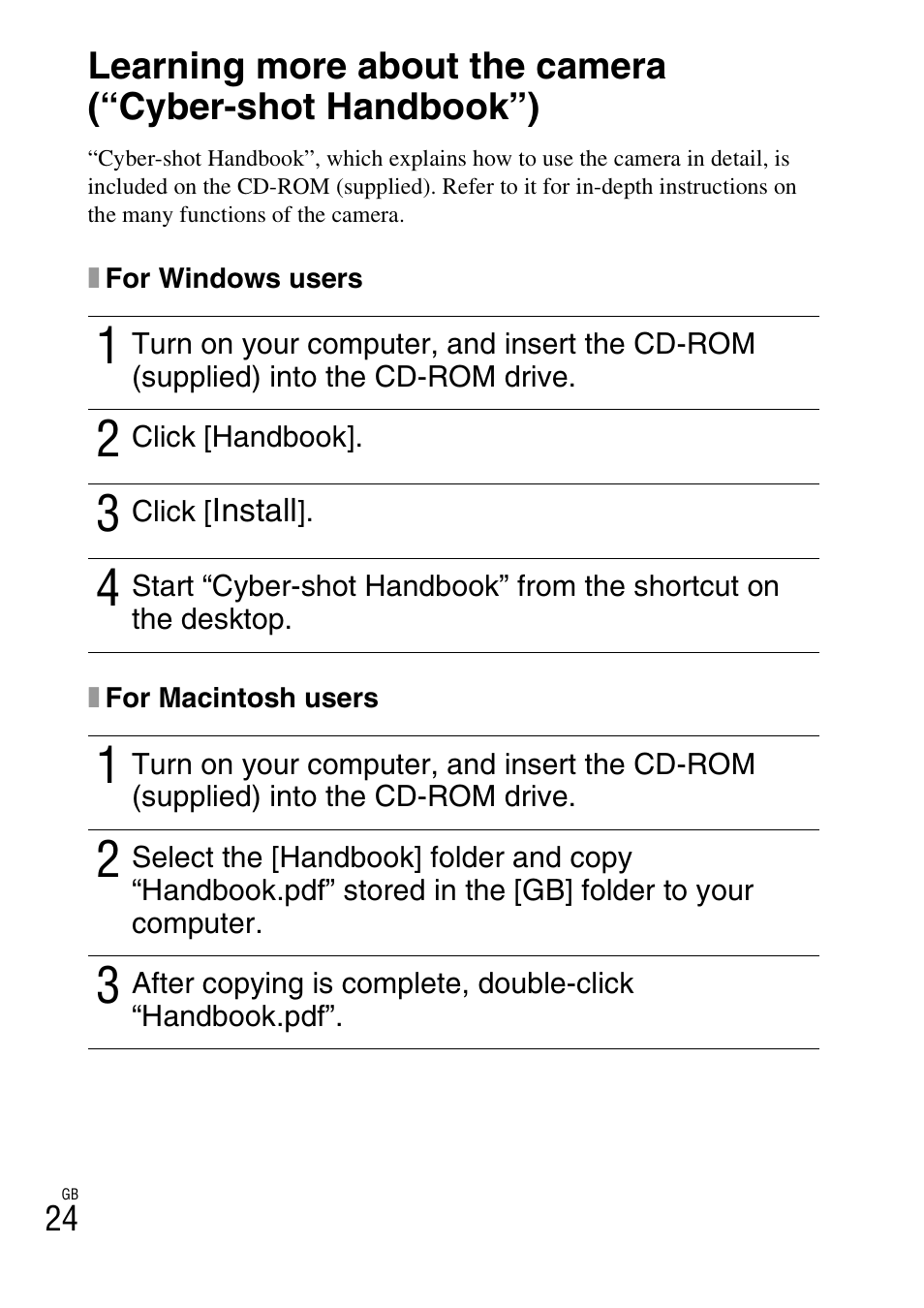 Sony DSC-WX5 User Manual | Page 24 / 68