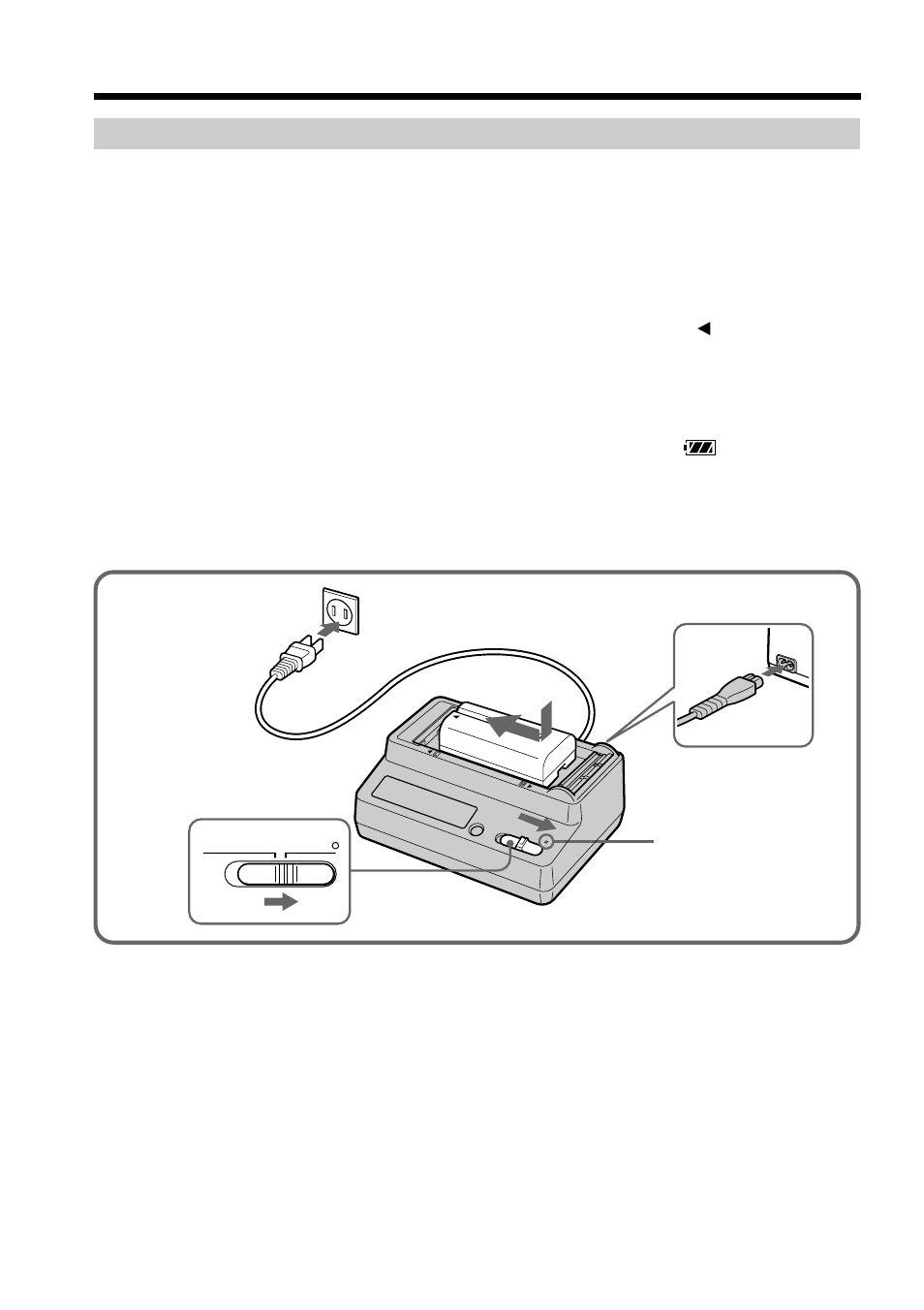 Step 1 preparing the power supply, Step 1 preparing the power, Supply | Sony DCM-M1 User Manual | Page 10 / 132