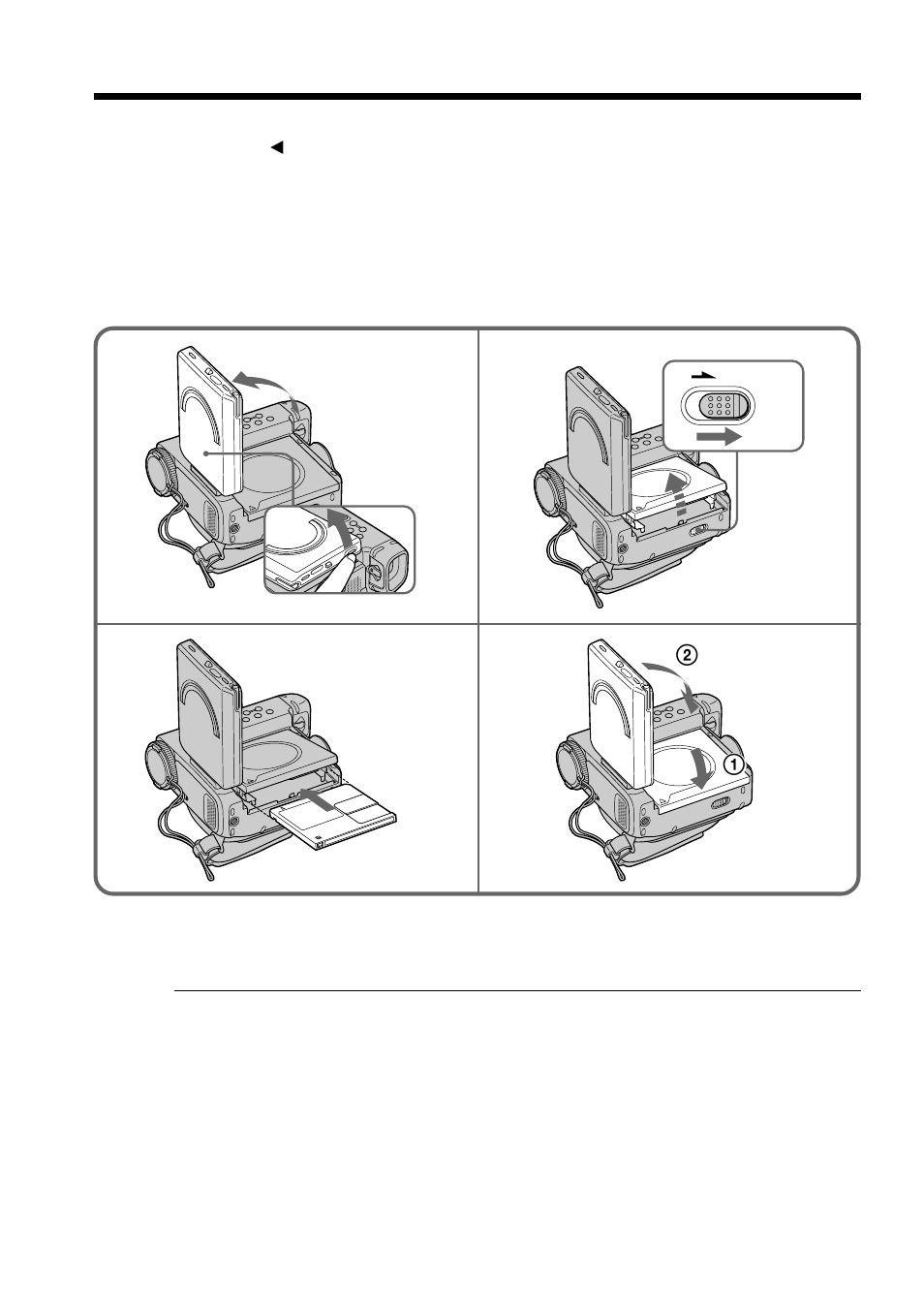 Step 2 inserting an md data2 disc, Step 2 inserting an md data2, Disc | Sony DCM-M1 User Manual | Page 16 / 132