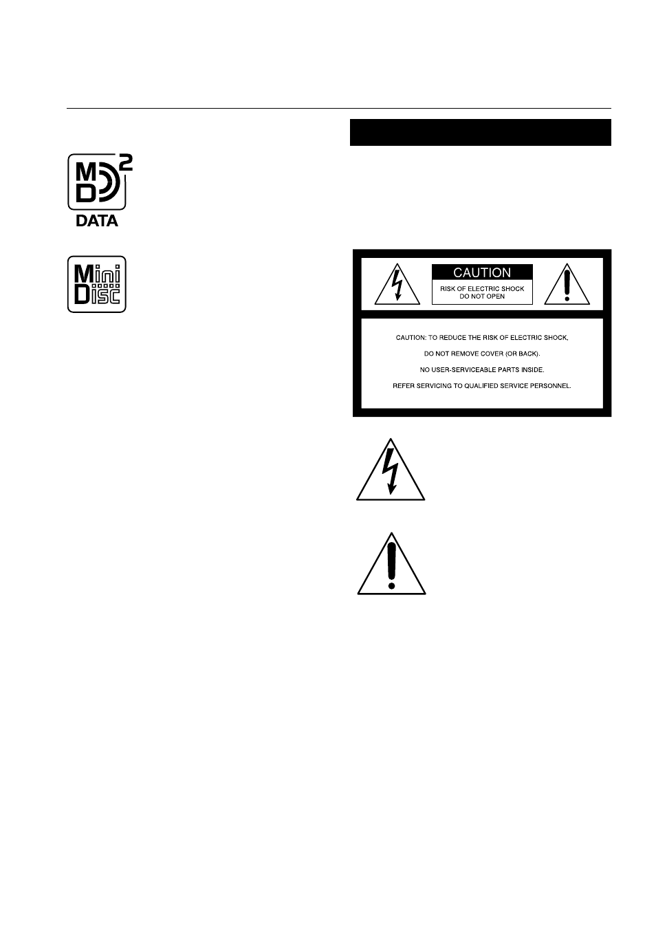 Warning | Sony DCM-M1 User Manual | Page 2 / 132