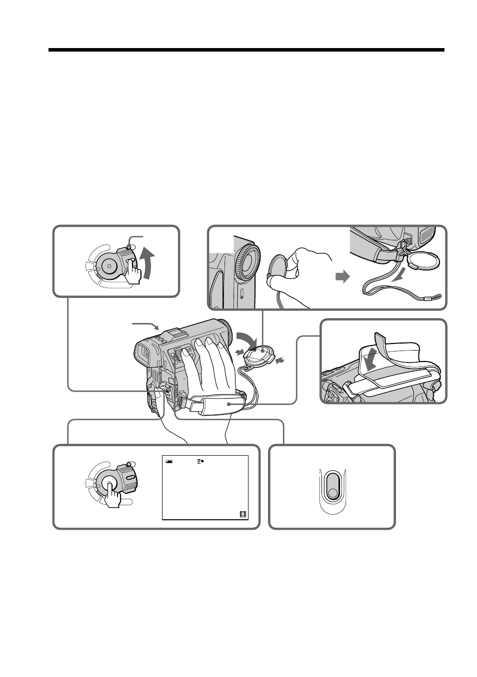 Recording – basics, Recording a picture | Sony DCM-M1 User Manual | Page 22 / 132