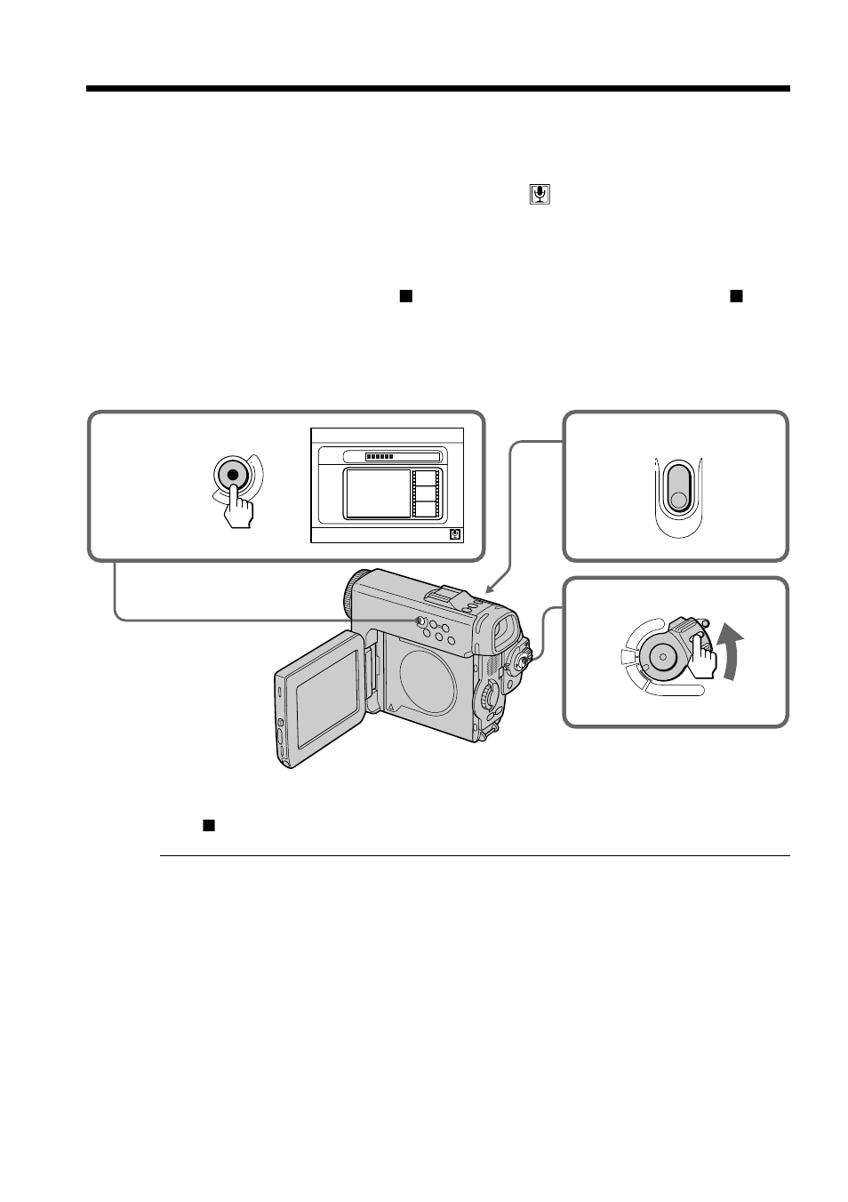 Advanced recording operations, Recording audio including photo, Interview recording | Sony DCM-M1 User Manual | Page 36 / 132