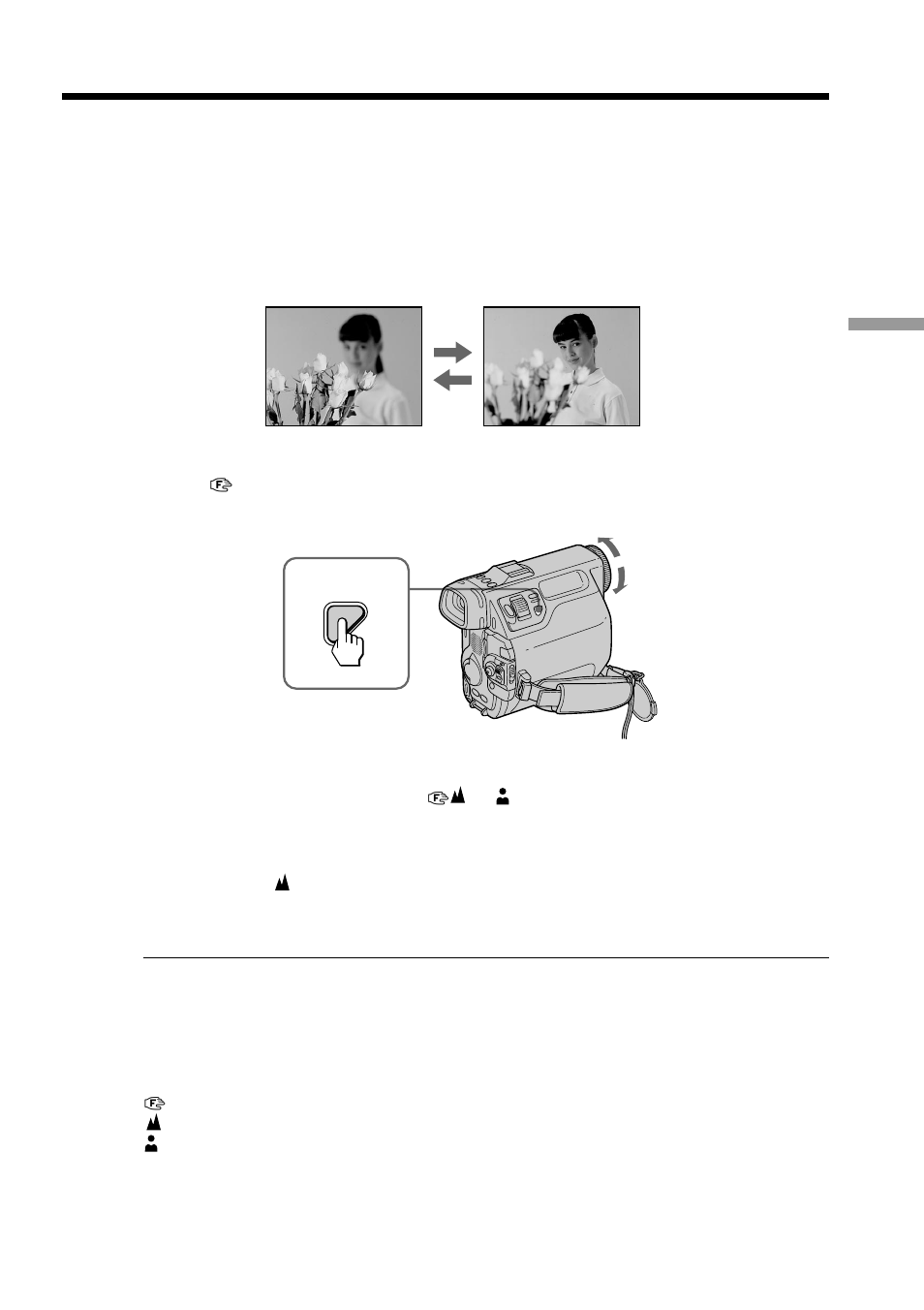 Focusing manually | Sony DCM-M1 User Manual | Page 43 / 132