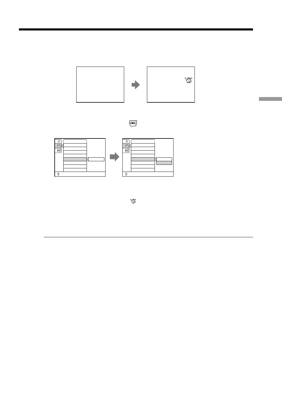 Releasing the steadyshot function, Releasing the steadyshot, Function | Sony DCM-M1 User Manual | Page 45 / 132