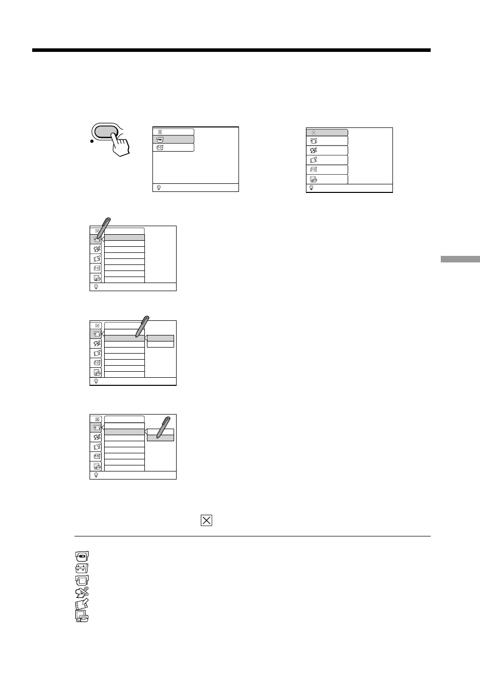 Changing the menu settings | Sony DCM-M1 User Manual | Page 91 / 132
