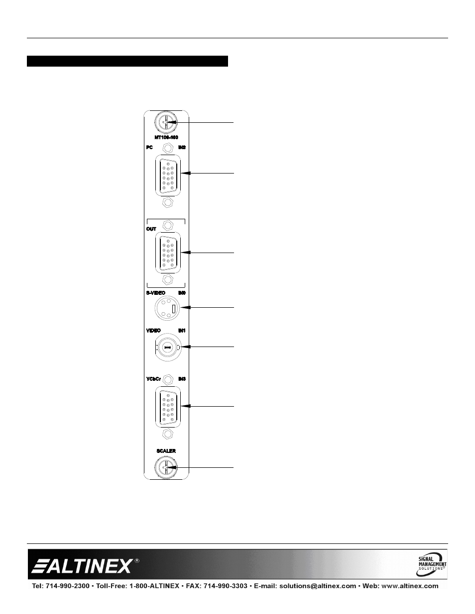 Product description, Multitasker | Altinex Video Scaler Card MT106-103 User Manual | Page 5 / 22
