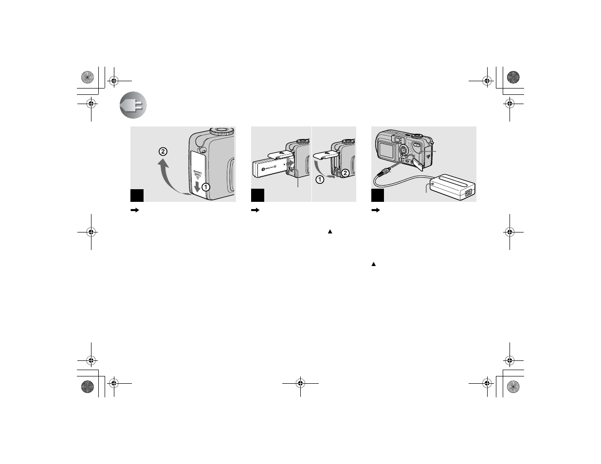 Getting started, Charging the battery pack | Sony DSC-P2 User Manual | Page 10 / 104