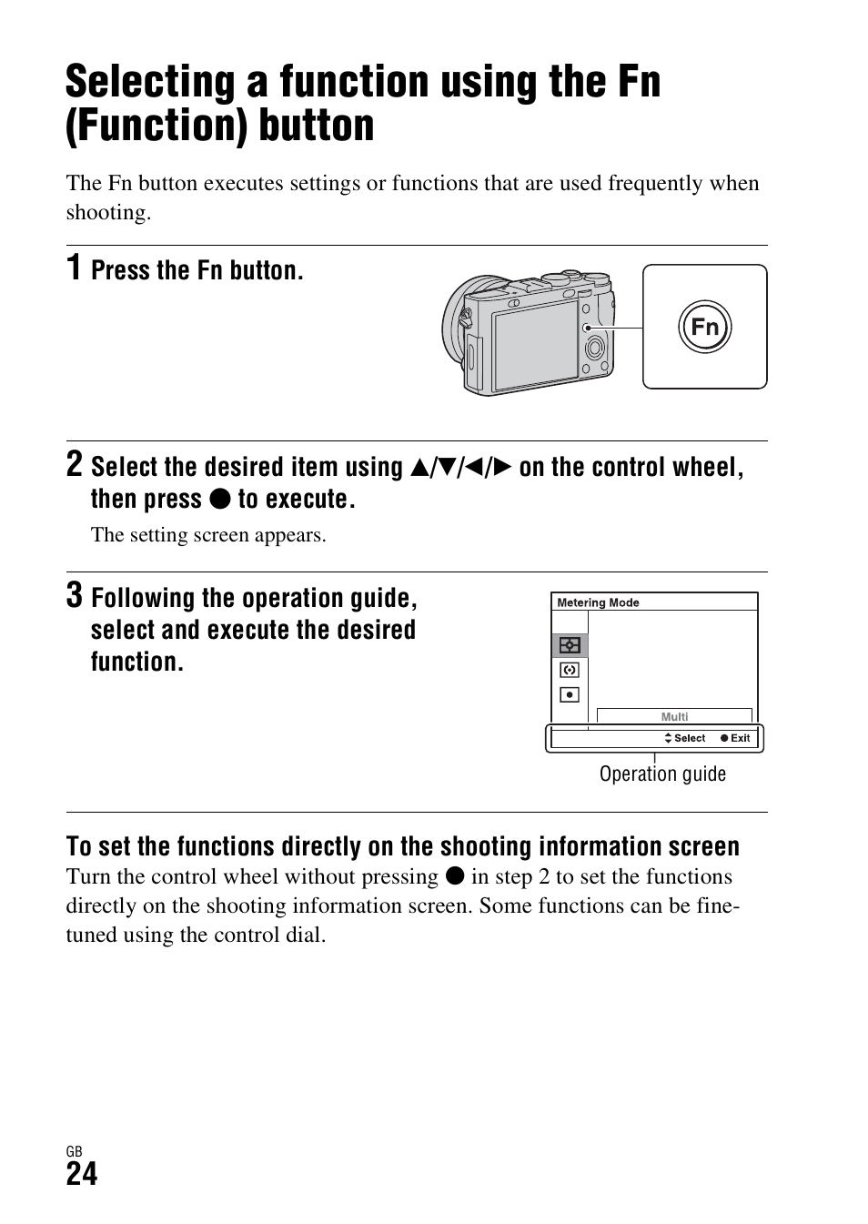 Sony DSC-RX1R User Manual | Page 24 / 76