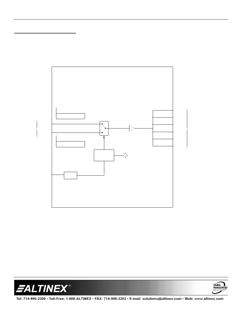 Diagram 2: internal view, Distribution amplifiers | Altinex Distribution Amplifier DA1506RT User Manual | Page 6 / 8