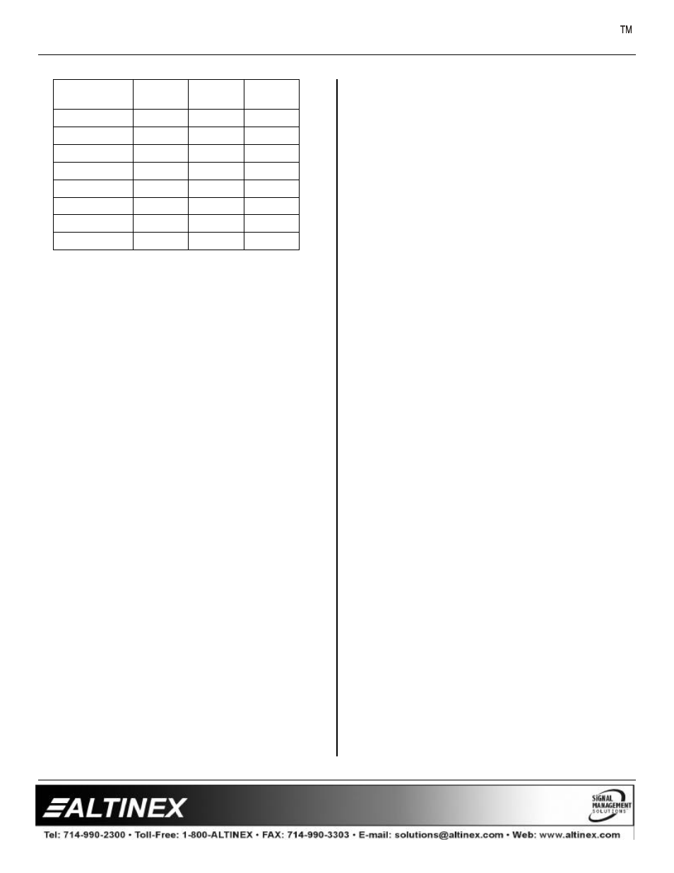 Multi-tasker | Altinex Scan Doubler Card MT106-101 User Manual | Page 10 / 16