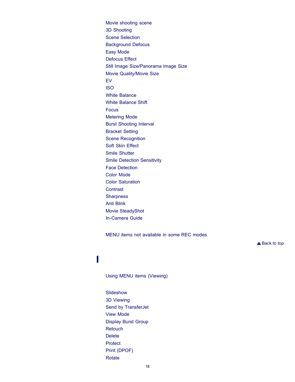 Sony DSC-WX10 User Manual | Page 18 / 266