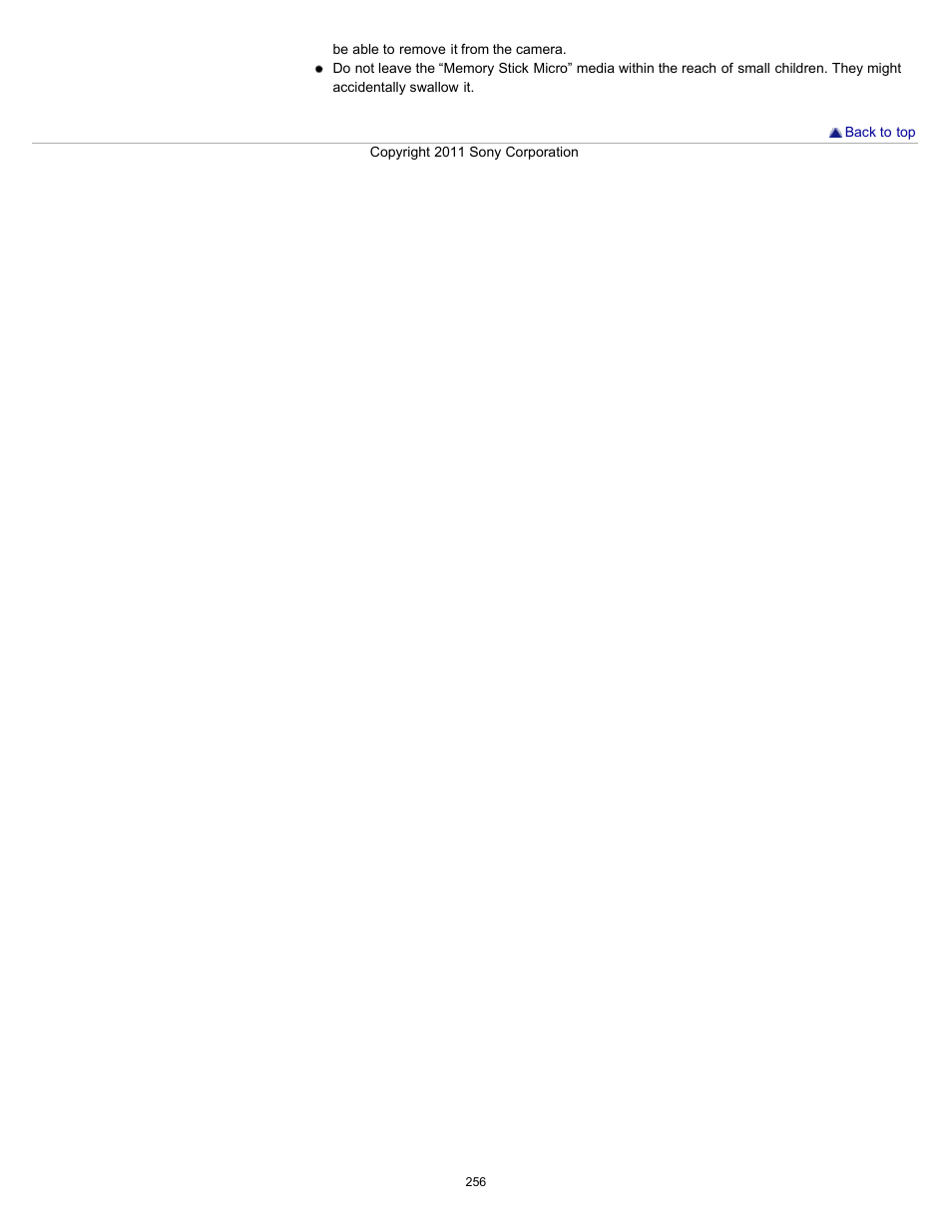 Sony DSC-WX10 User Manual | Page 256 / 266