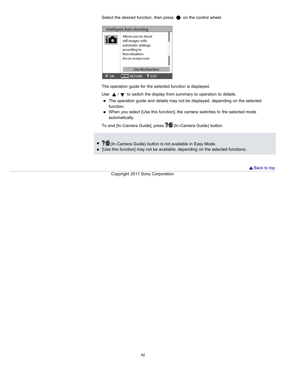 Sony DSC-WX10 User Manual | Page 42 / 266