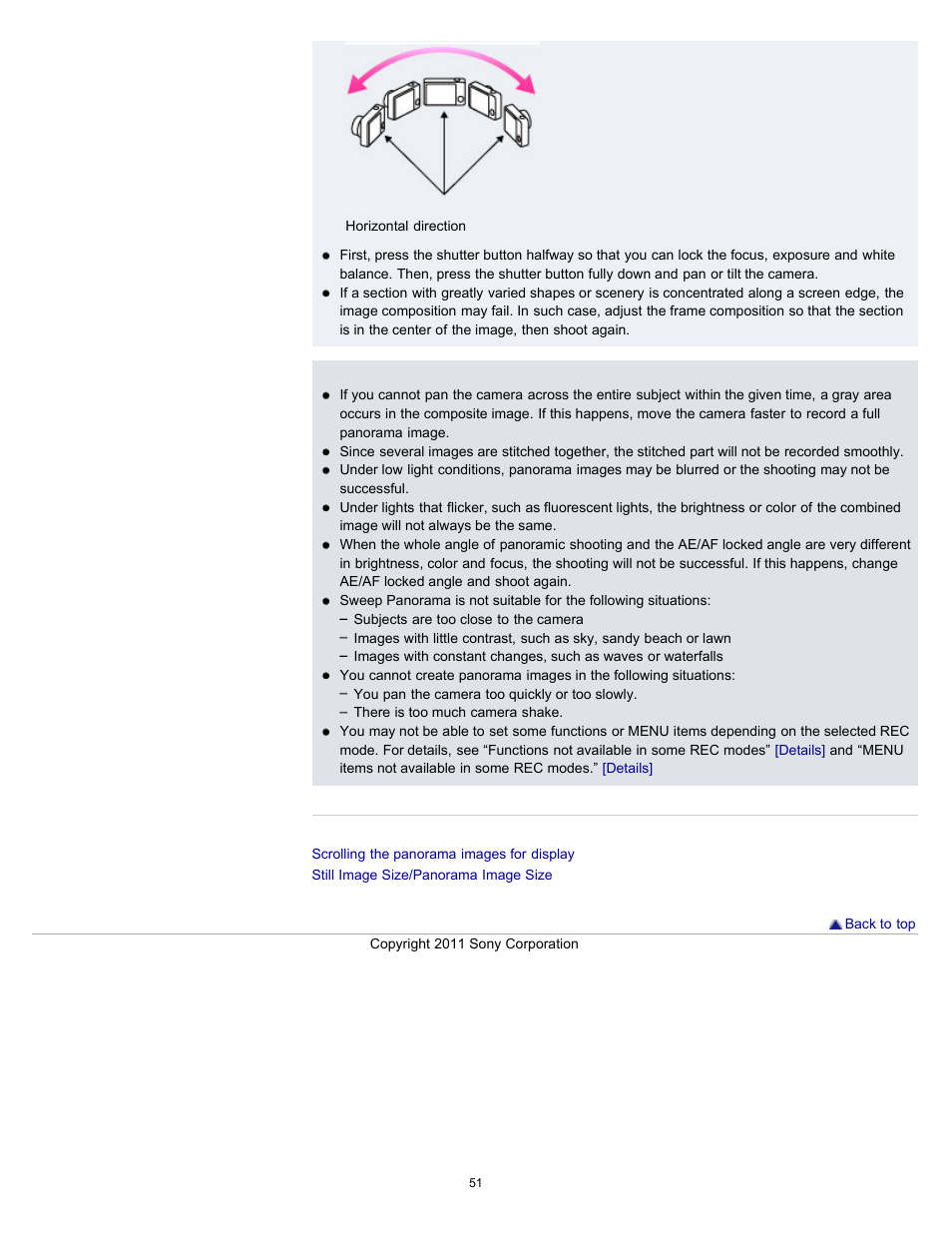 Sony DSC-WX10 User Manual | Page 51 / 266