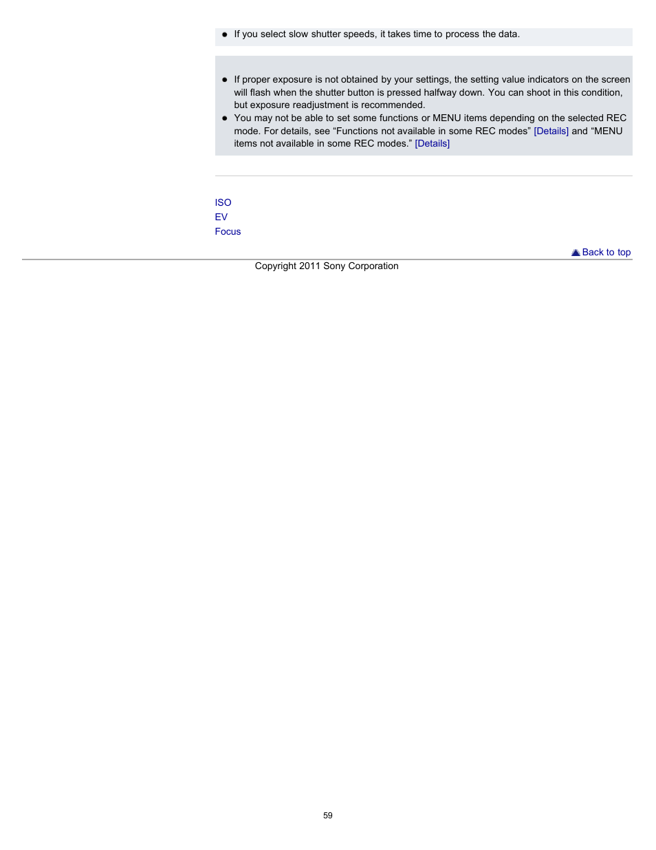 Sony DSC-WX10 User Manual | Page 59 / 266