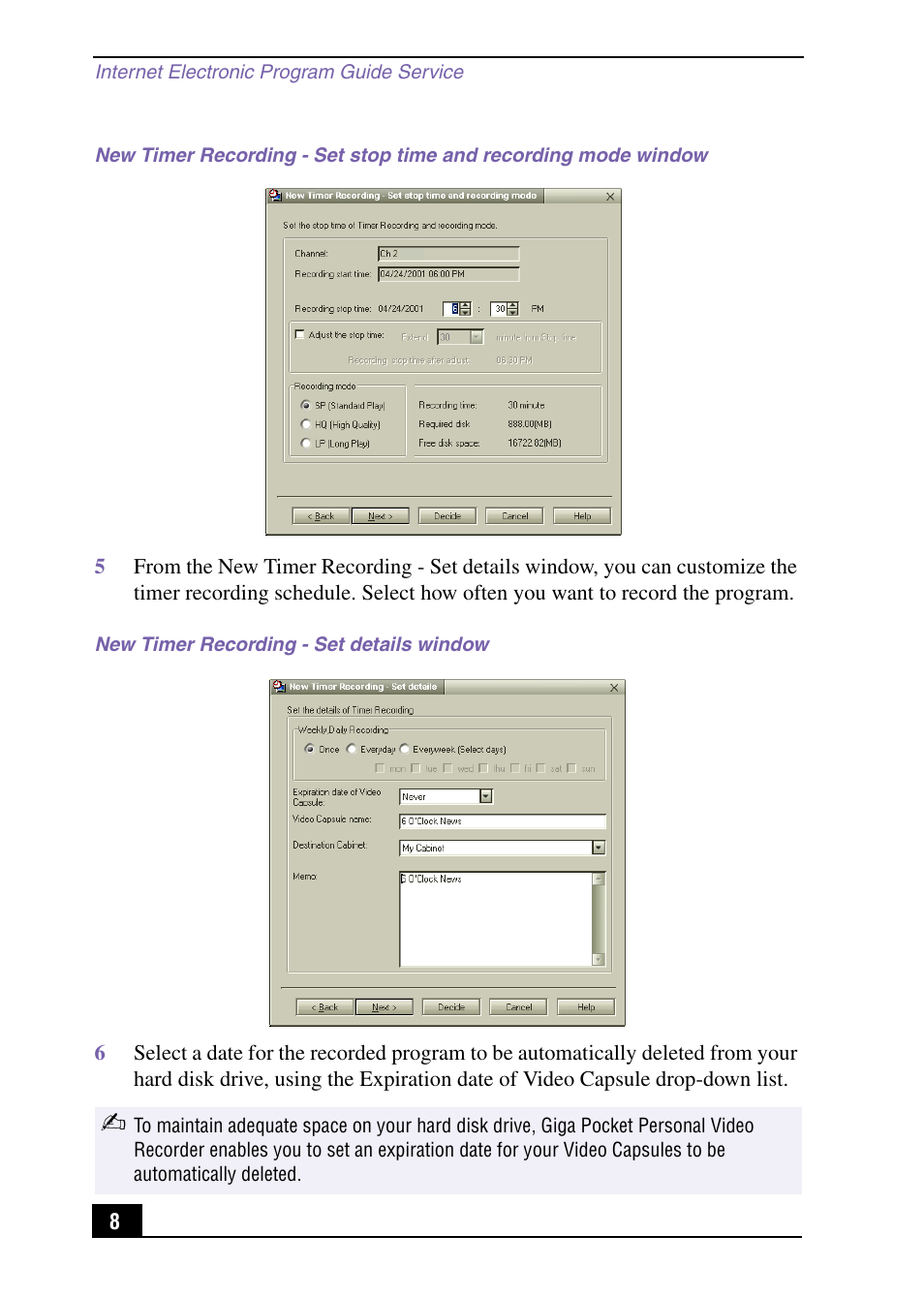 Sony PCV-RX490TV User Manual | Page 8 / 12