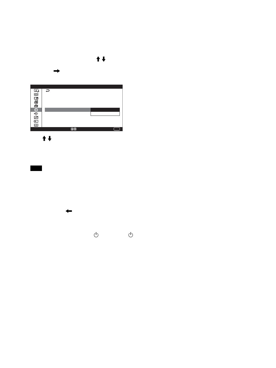 Power saving function | Sony PFM-42V1S User Manual | Page 104 / 376