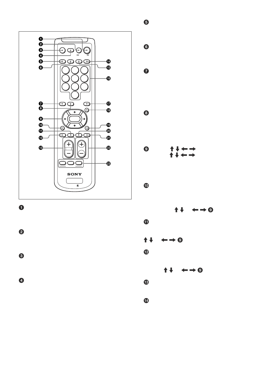 Télécommande rm-971 | Sony PFM-42V1S User Manual | Page 119 / 376