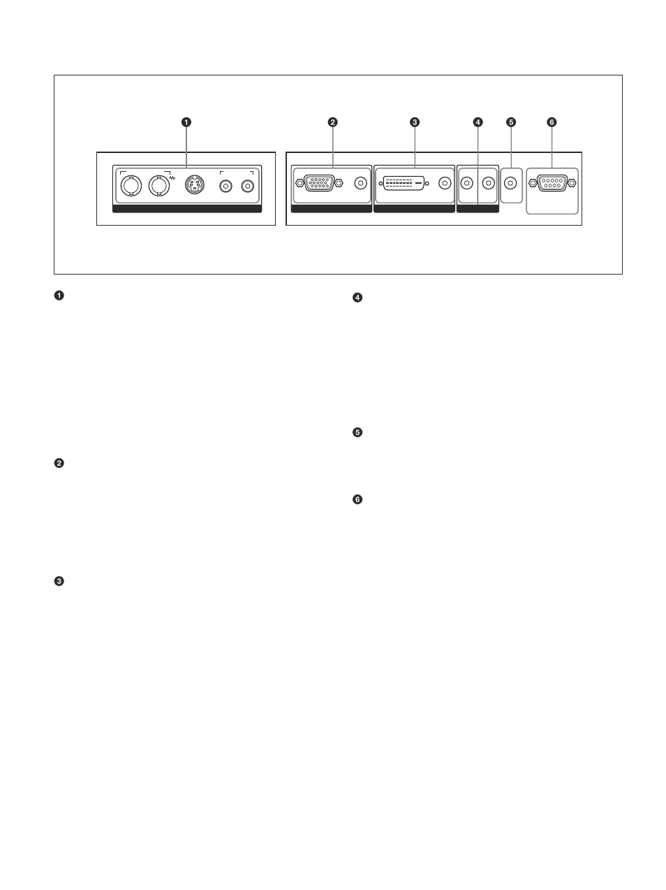 入出力端子パネル | Sony PFM-42V1S User Manual | Page 12 / 376