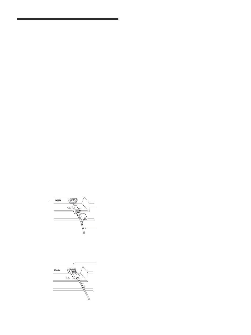 Raccordements, Raccordement des haut-parleurs, Raccordement de la prise d’alimentation secteur | Sony PFM-42V1S User Manual | Page 123 / 376