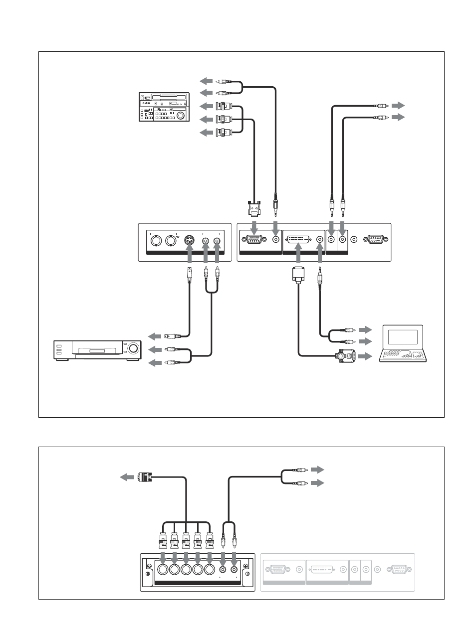 Exemple de raccordement, Raccordements | Sony PFM-42V1S User Manual | Page 124 / 376