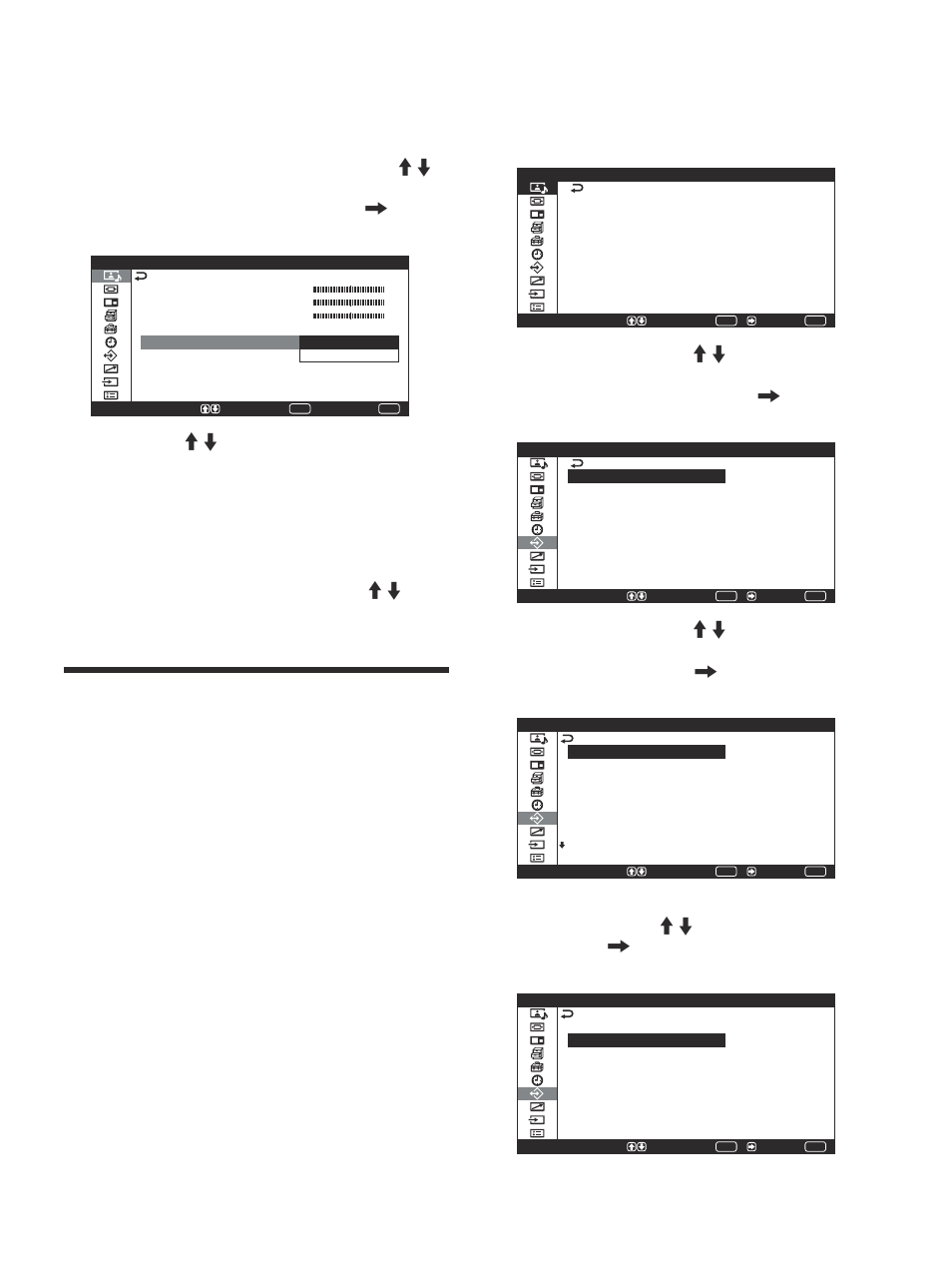 Utilisation des fonctions de la mémoire, Mémorisation des réglages actuels, Appuyez sur menu puis enter | Sony PFM-42V1S User Manual | Page 149 / 376