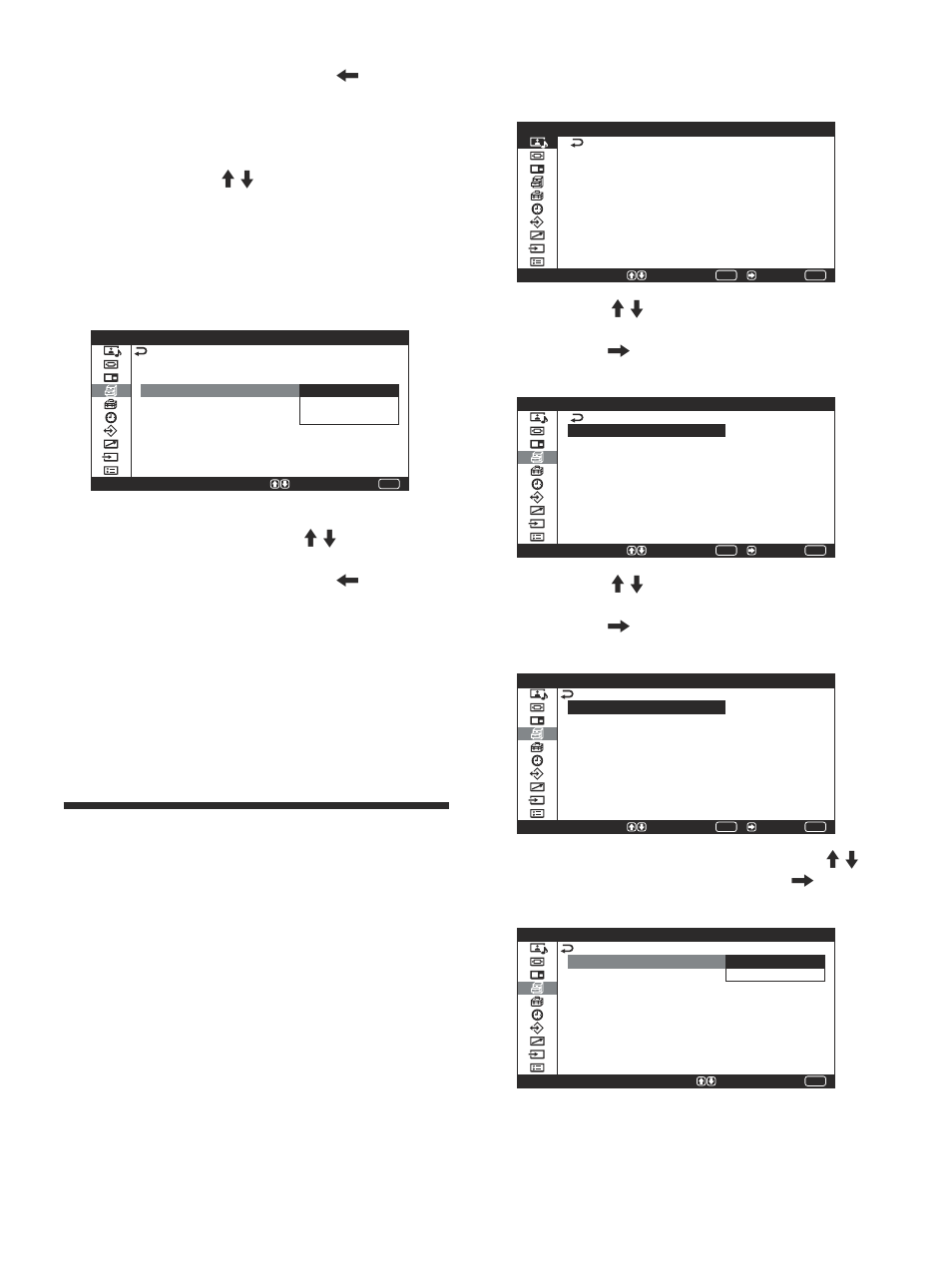 Réglage de la matrice de couleurs | Sony PFM-42V1S User Manual | Page 153 / 376