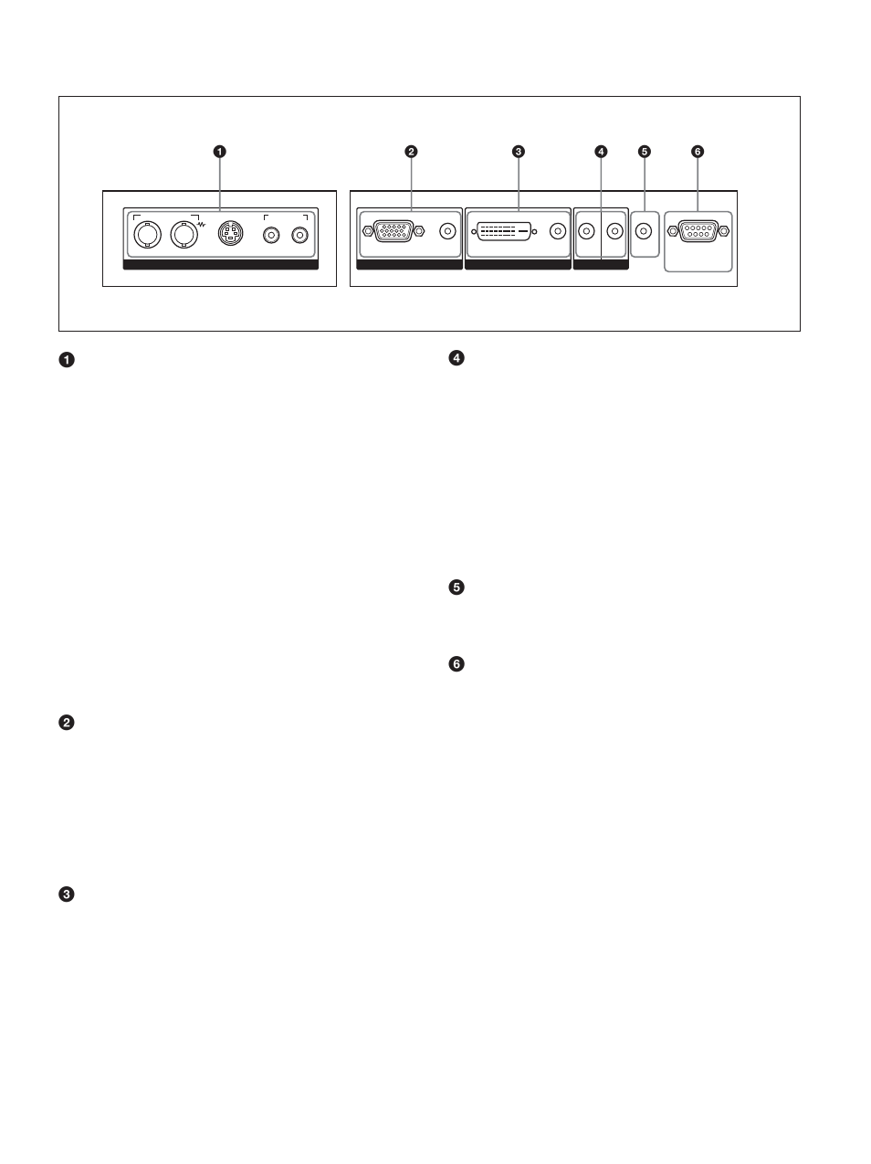 Anschlußfeld, Anschlussfeld | Sony PFM-42V1S User Manual | Page 169 / 376