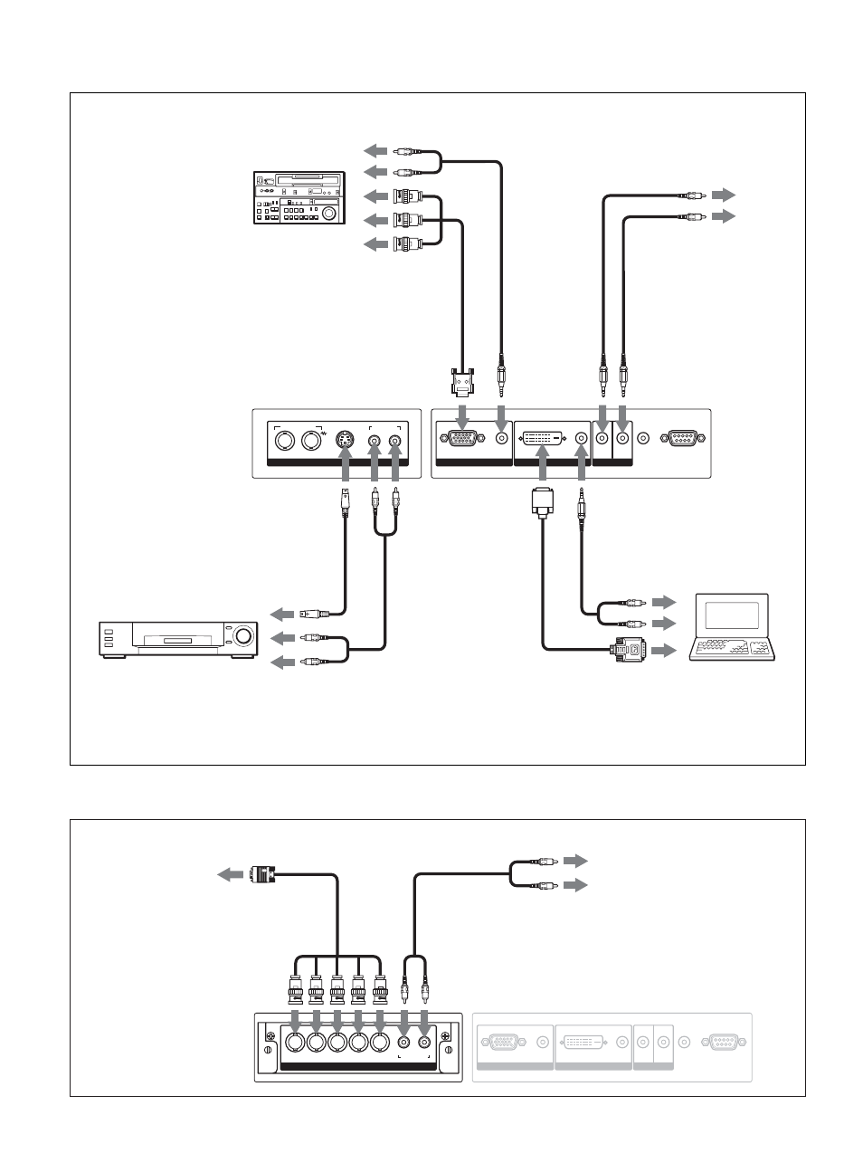 Anschlussbeispiel, Anschließen des monitors | Sony PFM-42V1S User Manual | Page 176 / 376