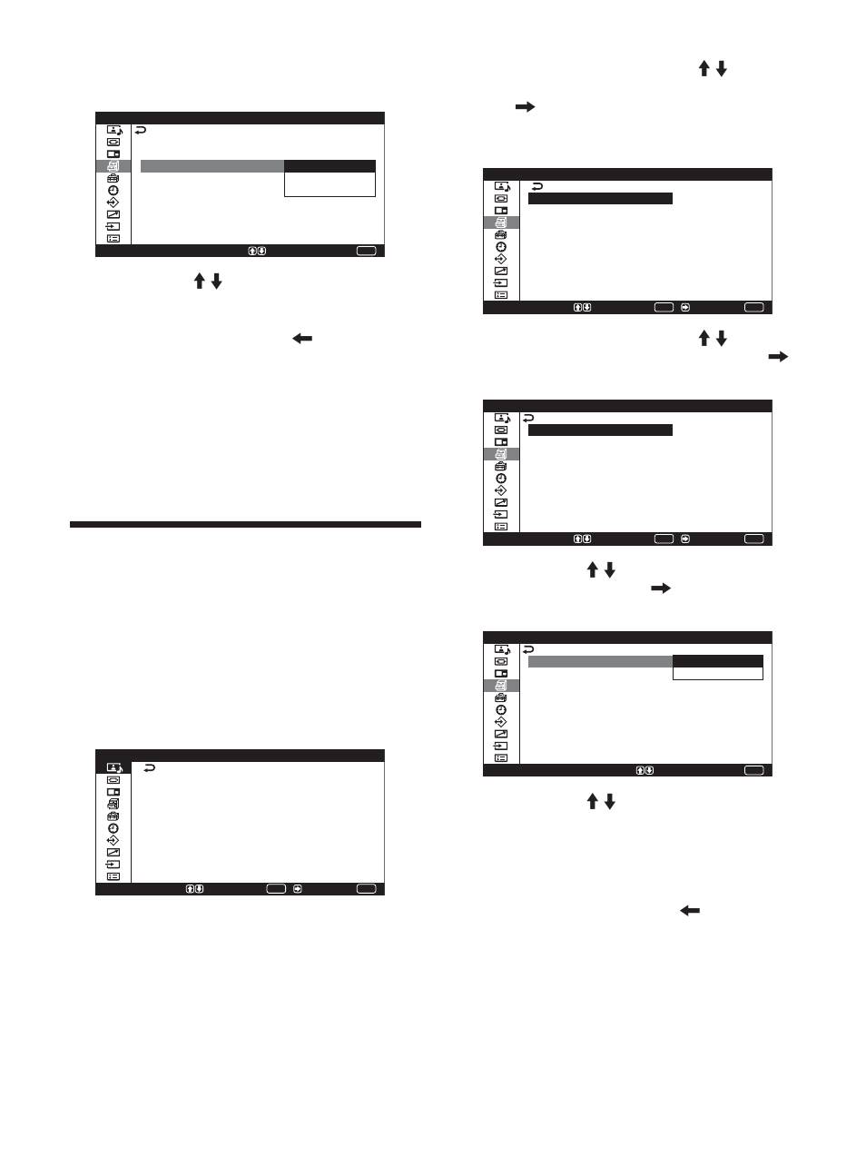 Einstellen der farbmatrix | Sony PFM-42V1S User Manual | Page 206 / 376