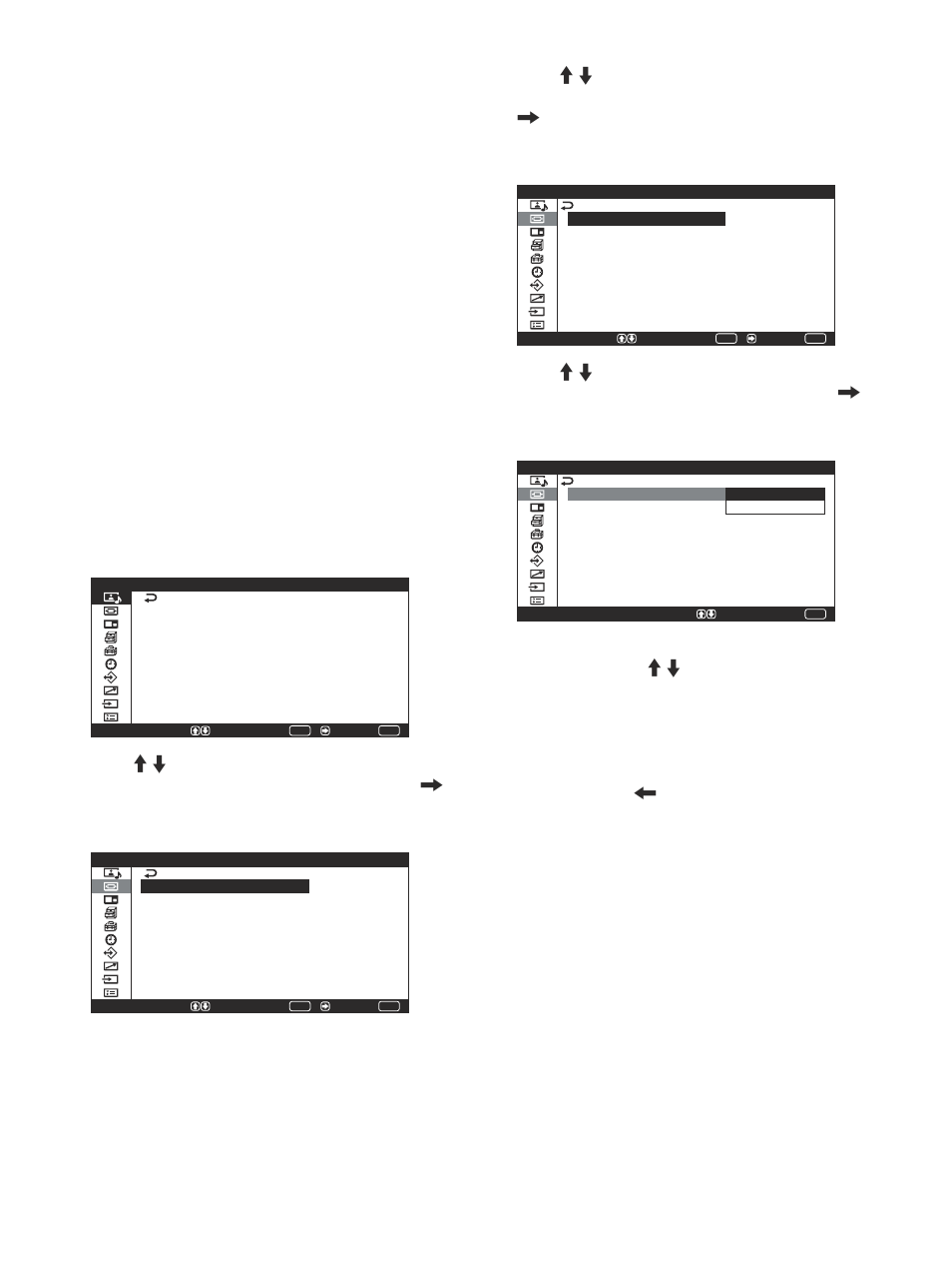 Ajuste panorámico auto | Sony PFM-42V1S User Manual | Page 249 / 376
